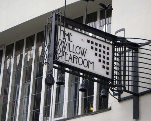 Willow tea room sign