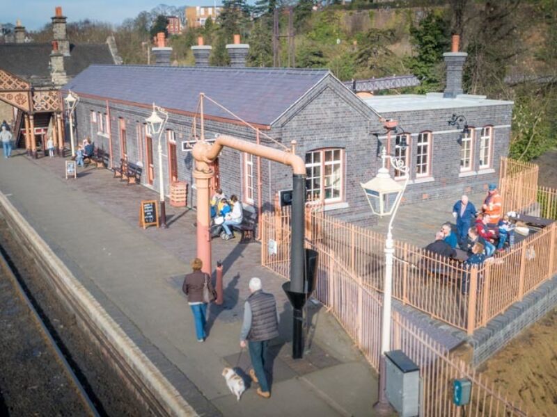 Authentic staffordshire bricks were used to minimise impact on a sensitive heritage landscape at bridgnorth station